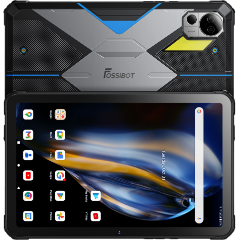 Tableta rugged Fossibot DT2, 4G SIM, WiFi 6, 10.4-inch 2K, Octa-Core,12GB RAM, 256GB, GPS, Stereo, 22000mAh, Android 13, Blue [3]
