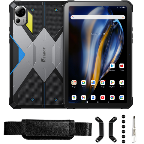 Tableta rugged Fossibot DT2, 4G SIM, WiFi 6, 10.4-inch 2K, Octa-Core,12GB RAM, 256GB, GPS, Stereo, 22000mAh, Android 13, Blue [4]