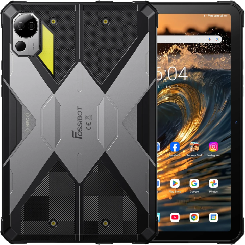 Tableta rugged Fossibot DT3 5G Dimensity 7300 256GB 10.4-inch 2K Quad-Stereo 21560mAh NFC IP68/IP69K Android 15 [1]