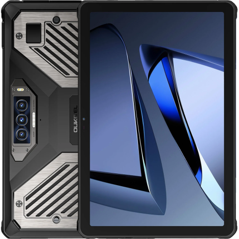 Tableta profesionala Oukitel RT10 Industry, 5G, Wi-Fi, 11" 120Hz, Dimensity 7400X, 12GB RAM, 512GB, NFC, 2D Barcode Scanner SE4710, 12 PogoPins, USB, RS232, RJ45, FAP10, 25000mAh, Android 15 [2]