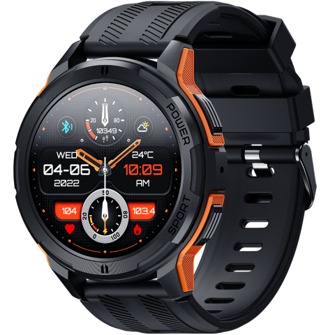 Ceas rugged Oukitel BT10 1.43-inch AMOLED 410mAh 5ATM Waterproof Orange [2]