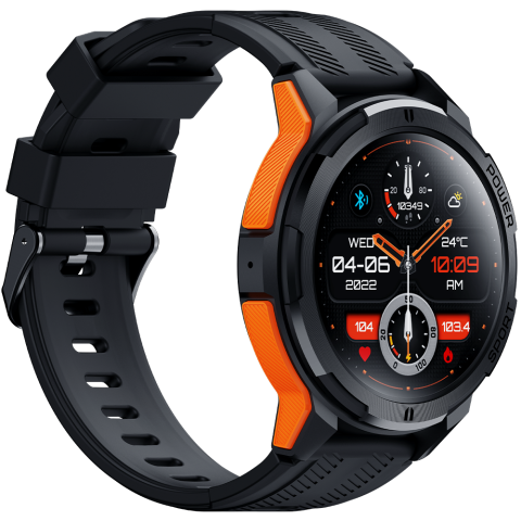 Ceas rugged Oukitel BT10 1.43-inch AMOLED 410mAh 5ATM Waterproof Orange [11]