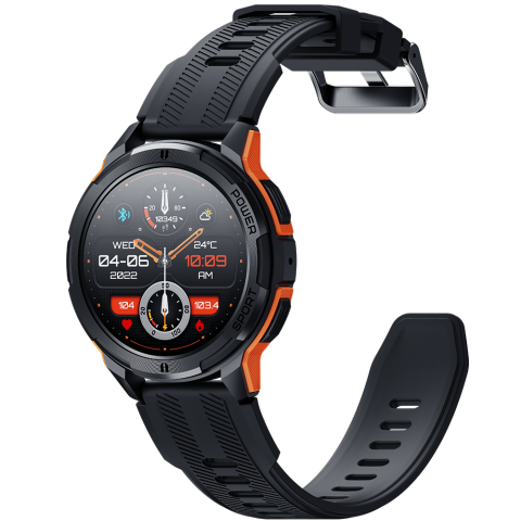 Ceas rugged Oukitel BT10 1.43-inch AMOLED 410mAh 5ATM Waterproof Orange [16]