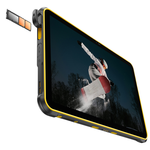 Rugged Tablet Ulefone RugKing Pad 2 Pro, 4G, Dual SIM + eSIM, WiFi, 10.1" 90Hz, Octa-Core T7250, 8GB RAM, 256GB, Camera 48MP + 8MP, GPS, NFC, Android 16, Yellow [15]
