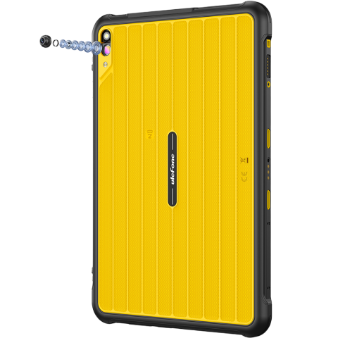 Rugged Tablet Ulefone RugKing Pad 2 Pro, 4G, Dual SIM + eSIM, WiFi, 10.1" 90Hz, Octa-Core T7250, 8GB RAM, 256GB, Camera 48MP + 8MP, GPS, NFC, Android 16, Yellow [13]