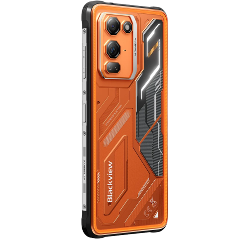 Telefon Blackview FORT 200, 4G, Dual SIM, 6.78" 120Hz, Octa-Core Helio G100, 6GB RAM, 256GB, Camera 108MP + 50MP + 13MP Night Vision, NFC, Android 16, Orange [3]