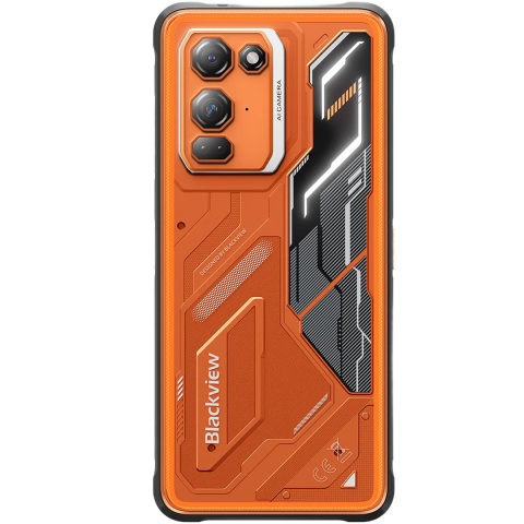 Telefon Blackview FORT 200, 4G, Dual SIM, 6.78" 120Hz, Octa-Core Helio G100, 6GB RAM, 256GB, Camera 108MP + 50MP + 13MP Night Vision, NFC, Android 16, Orange [2]