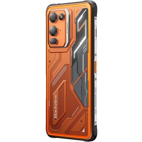 Telefon Blackview FORT 200, 4G, Dual SIM, 6.78" 120Hz, Octa-Core Helio G100, 6GB RAM, 256GB, Camera 108MP + 50MP + 13MP Night Vision, NFC, Android 16, Orange [4]