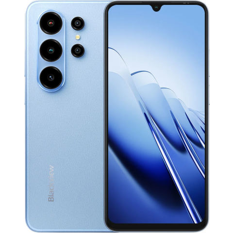 Telefoane Mobile Blackview - Telefon Blackview Wave 10C Blue, 4G, Dual SIM, 6.88" HD+ TFT, Quad-Core T310, 4GB RAM, 32GB, 5000mAh, Android 16