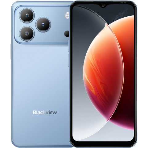 Produse Blackview - Telefon Blackview Wave 7C, 4G, Dual SIM, 6.56" HD+ IPS, Quad-Core T310, 4GB RAM, 128GB, 5000mAh, Android 16, Blue