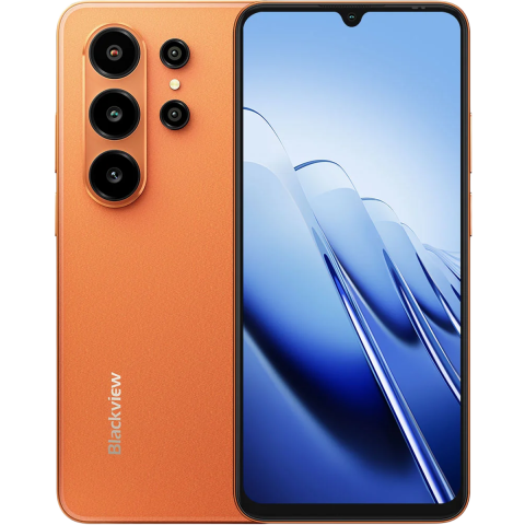 Telefoane Mobile Blackview - Telefon Blackview Wave 10C Orange, 4G, Dual SIM, 6.88" HD+ TFT, Quad-Core T310, 4GB RAM, 32GB, 5000mAh, Android 16