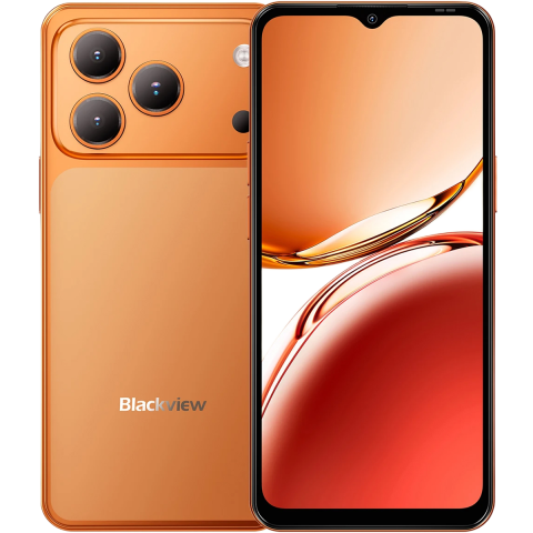 Produse Blackview - Telefon Blackview Wave 7C, 4G, Dual SIM, 6.56" HD+ IPS, Quad-Core T310, 4GB RAM, 128GB, 5000mAh, Android 16, Orange