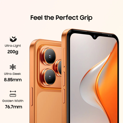 Telefon Blackview Wave 7C, 4G, Dual SIM, 6.56" HD+ IPS, Quad-Core T310, 4GB RAM, 128GB, 5000mAh, Android 16, Black [1]