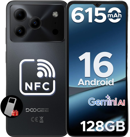 Telefoane & Tablete Doogee - Telefon Doogee Note 56 Pro 4G Octa-Core 6.56-inch IPS 90Hz 4GB RAM/128GB NFC 6150mAh Android 16 Black