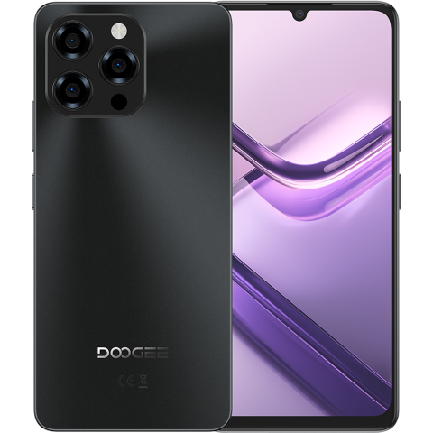 Telefon Doogee Note 58, 4G, Dual SIM, 6.75" HD+ 90Hz, Octa-Core, 6GB RAM, 128 GB, NFC, 6250mAh, Android 16, Black [1]