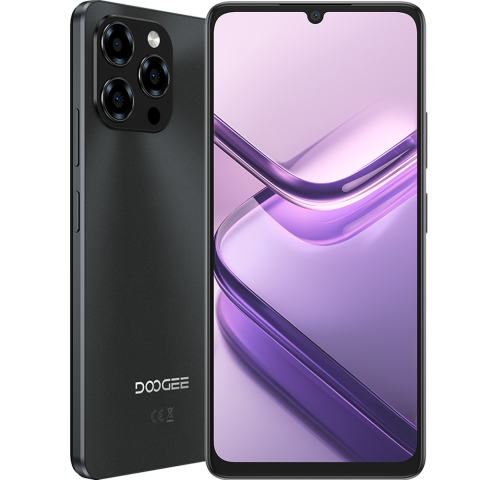Telefoane Mobile Doogee - Telefon Doogee Note 58, 4G, Dual SIM, 6.75" HD+ 90Hz, Octa-Core, 6GB RAM, 128 GB, NFC, 6250mAh, Android 16, Black