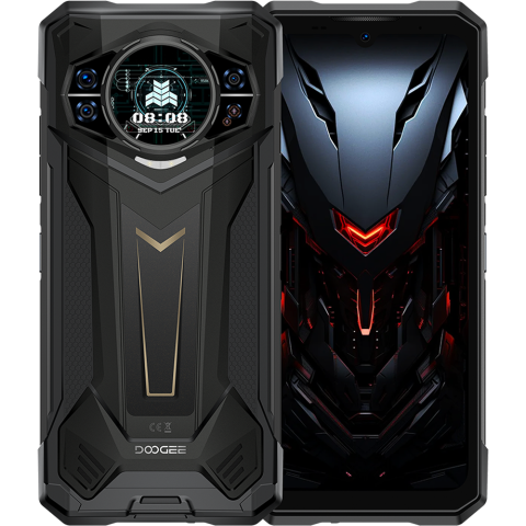 Resigilat telefon Doogee S200 Plus 5G Dual Display 6.72-inch 120Hz IPS + 1.32-inch AMOLED 8-Core Dimensity 7300 12GB + 512GB NFC 10100mAh Android 14 Black [0]
