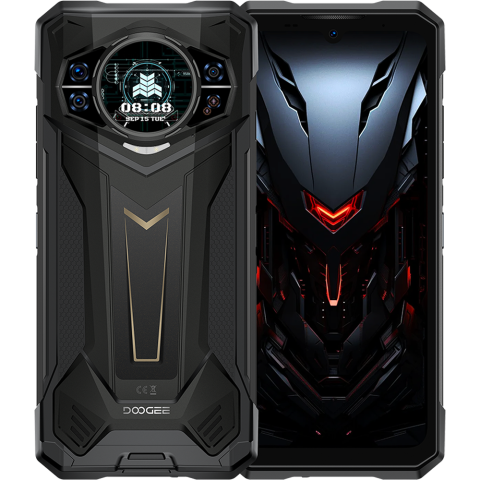 Telefoane & Tablete Doogee - Doogee S200 Plus 5G Dual Display 6.72-inch 120Hz IPS + 1.32-inch AMOLED 8-Core Dimensity 7300 12GB + 512GB NFC 10100mAh Android 14 Red