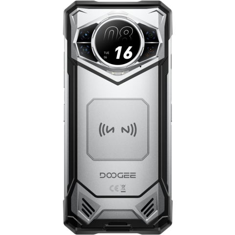 Doogee S200 VIP 5G Dual Display 6.58' IPS 120Hz / 1.32' AMOLED 256GB 10100mAh IP68/IP69K Android 16 Silver + Casti Wireless BoneBeat Run [7]