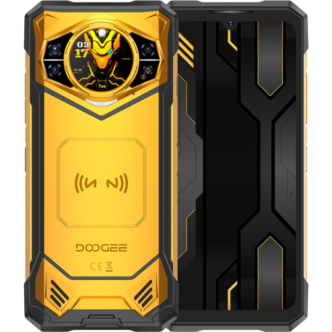 Doogee S200X VIP 5G Dual Display 6.72' IPS 120Hz / 1.32' AMOLED 512GB 10100mAh IP68/IP69K Android 16 Yellow + Casti Wireless BoneBeat Run [1]