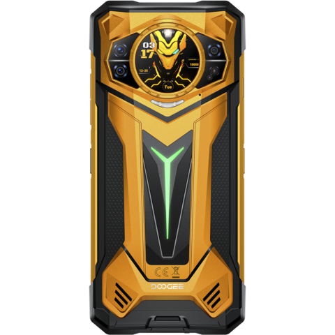 Telefon Doogee S200 Ultra 5G Dimensity 7400 1TB 6.72" IPS 120Hz/1.32" AMOLED NFC IP68/IP69K Android 15 Yellow [6]