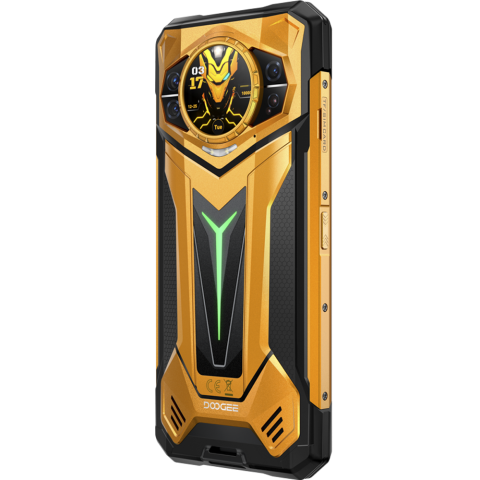 Telefon Doogee S200 Ultra 5G Dimensity 7400 1TB 6.72" IPS 120Hz/1.32" AMOLED NFC IP68/IP69K Android 15 Yellow [8]