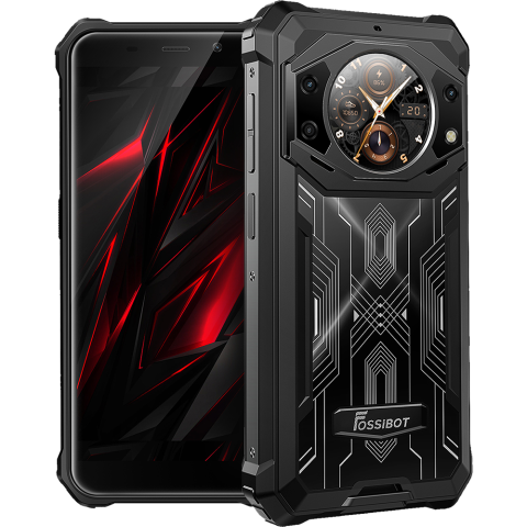 Mobile Phones Fossibot - Fossibot F101 Pro 4G Dual SIM 5.45-inch IPS 8-Core Helio P60 8GB RAM + 128GB 10600mAh NFC IP68/IP69K Android 13 Black