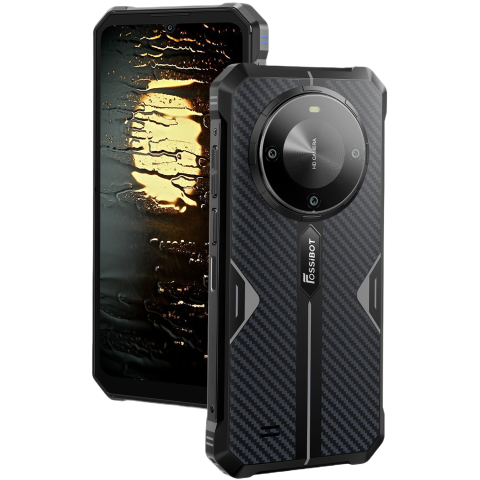 Telefon Fossibot F105 4G 64GB 10300mAh NFC Android 14 Black [2]