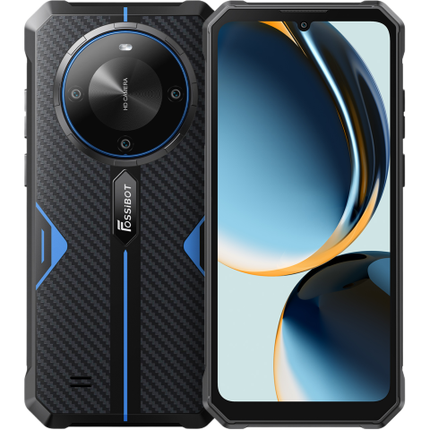 Telefon Fossibot F105 4G 64GB 10300mAh NFC Android 14 Blue [1]