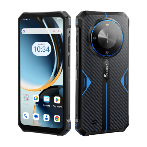 Telefon Fossibot F105 4G 64GB 10300mAh NFC Android 14 Blue [3]