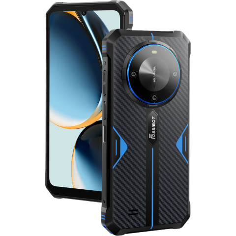 Telefon Fossibot F105 4G 64GB 10300mAh NFC Android 14 Blue [2]