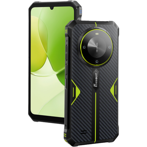 Telefon Fossibot F105 4G Dual SIM 6.75-inch IPS Octa-Core 4GB + 64GB 10300mAh NFC Android 14 Green [2]