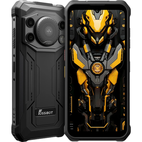 Mobile Phones Fossibot - Fossibot F110L 4G Dual SIM 6.75-inch IPS Octa-Core 4GB + 128GB NFC 128dB Big Speaker 10000mAh IP68/IP69K Android 15 Black