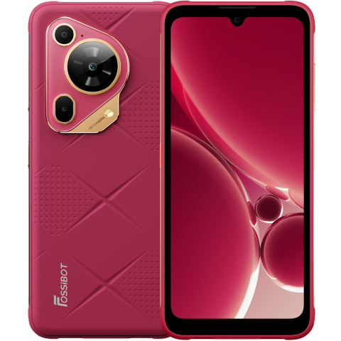 Telefon Fossibot F112 Pro Slim 5G 256GB 7150mAh NFC Android 14 Red [1]
