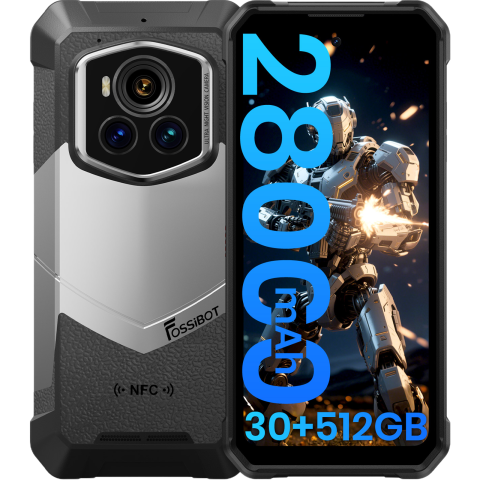 Telefoane & Tablete Fossibot - Telefon Fossibot F107 Pro 5G 6.95' 120Hz 30GB RAM/512GB 28000mAh NFC IP68/IP69K Android 15