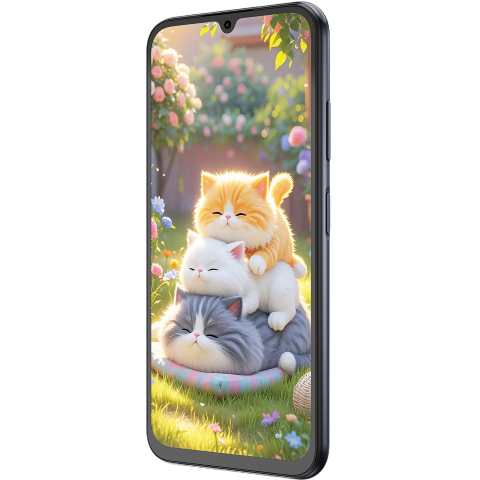 Telefon Fossibot S7, 4G, Dual SIM, 6.9" 120Hz, Octa-Core T615, 4GB RAM, 128GB, Camera 16MP + 8MP, 5000mAh, Android 16, Black [2]