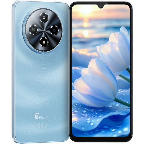 Produse Fossibot - Telefon Fossibot S5 Pro, 4G, Dual SIM, 6.88" 120Hz, Octa-Core, 8GB RAM, 256GB, Camera 50MP + 8MP, 6000mAh, Android 15, Blue