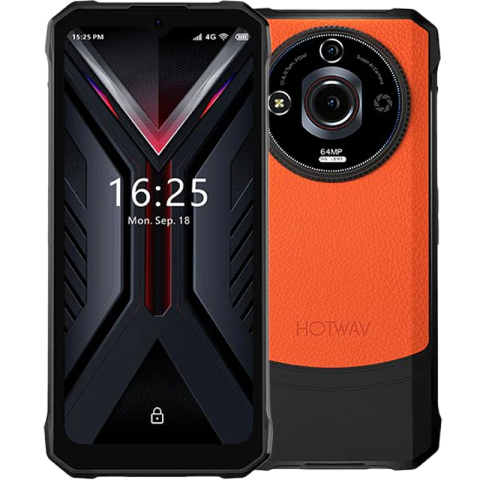 Telefoane & Tablete Hotwav - Telefon Hotwav T7 Pro 4G 256GB 6.6-inch IPS NFC IP68/IP68K Android 13 Orange