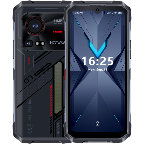 Telefoane & Tablete Hotwav - Telefon Hotwav Hyper 7 Dimensity 7050 5G 256GB NFC RGB Light Black