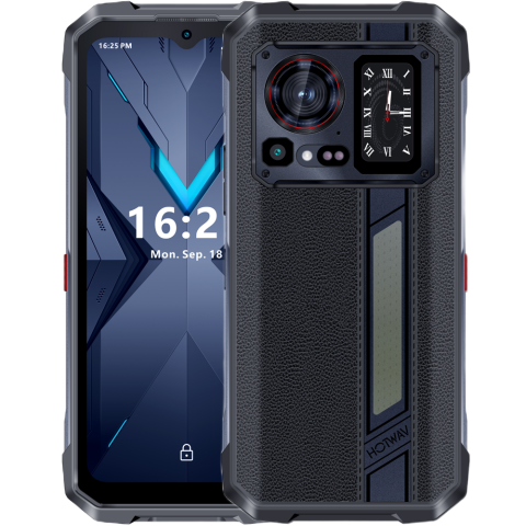 Hotwav Hyper 7 Pro Dimensity 7050 5G 256GB NFC Dual Screen Leather Black Telefoane & Tablete Hotwav - Hotwav Hyper 7 Pro Dimensity 7050 5G 256GB NFC Dual Screen Leather Black