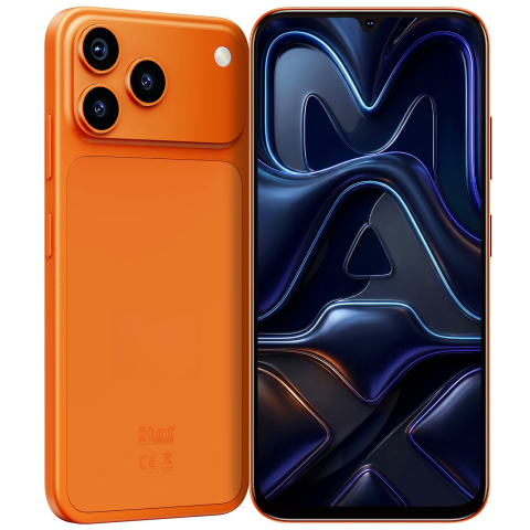 Telefon iHunt MAX Orange, 4G, Dual SIM, Wi-Fi 6, 6.75" HD+ 120Hz, Octa-Core ASR8661, 6GB RAM, 128GB, Senzor Amprenta, 5000mAh, Android 16 [7]
