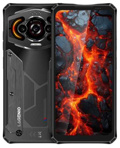 Produse Lagenio - Telefon Lagenio Panther 1, 4G, Dual SIM, 6.7" HD+ 120Hz, Octa-Core T7250, 8GB RAM, 256GB, NFC, Rezistent IP68 / IP69K, Android 16, Black