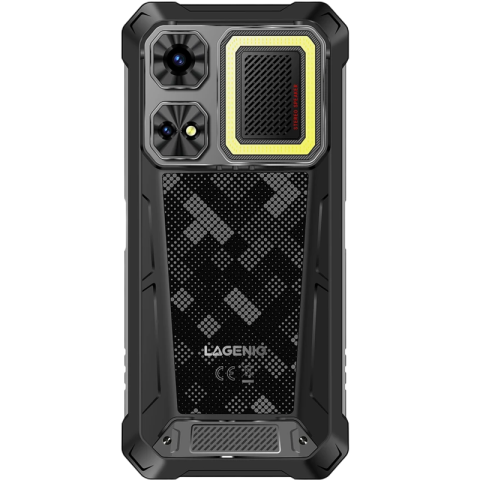 Telefon Lagenio Rhino 1 Pro, 4G, eSIM + SIM, 6.9" 120Hz, Octa-Core T7250, 8GB RAM, 256GB, NFC, Dual Speakers 130dB, Lanterna 400lm, 12000mAh, Android 16 [4]