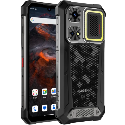 Produse Lagenio - Telefon Lagenio Rhino 1 Pro, 4G, eSIM + SIM, 6.9" 120Hz, Octa-Core T7250, 8GB RAM, 256GB, NFC, Dual Speakers 130dB, Lanterna 400lm, 12000mAh, Android 16