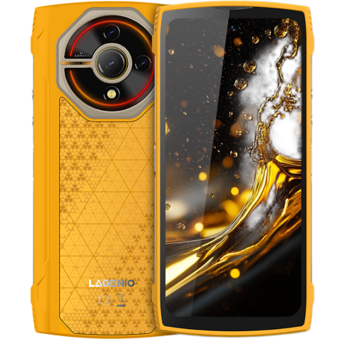 Lagenio Rhino 2 Pro, 4G, Dual SIM, 6.7" 120Hz, Octa-Core T7250, 8GB RAM, 256GB, NFC, Android 15, Orange [2]
