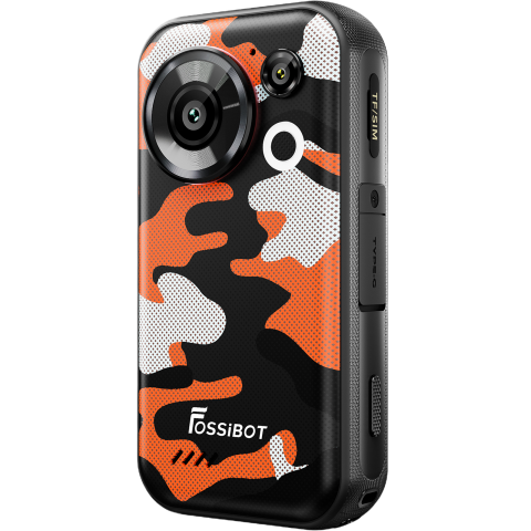 Telefon mini Fossibot F116 Pro cu Action Camera 4K Ultra-Wide, 5G, Dual SIM, 4-inch 120Hz, Dimensity 7300, 12GB RAM, 256GB, Optical Image Stabilization, NFC, 3600mAh, Android 16, Orange [5]