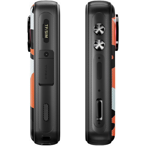 Telefon mini Fossibot F116 Pro cu Action Camera 4K Ultra-Wide, 5G, Dual SIM, 4-inch 120Hz, Dimensity 7300, 12GB RAM, 256GB, Optical Image Stabilization, NFC, 3600mAh, Android 16, Orange [7]