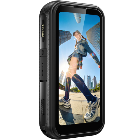Telefon mini Fossibot F116 Pro cu Action Camera 4K Ultra-Wide, 5G, Dual SIM, 4-inch 120Hz, Dimensity 7300, 12GB RAM, 256GB, Optical Image Stabilization, NFC, 3600mAh, Android 16, Orange [4]