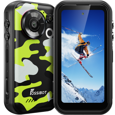 Fossibot F116 Pro Action Camera 4K Ultra-Wide, 5G, Dual SIM, 4" 120Hz, Dimensity 7300, 12GB RAM, 256GB, 50MP Optical Image Stabilization, NFC, 3600mAh, Android 16, Green [0]