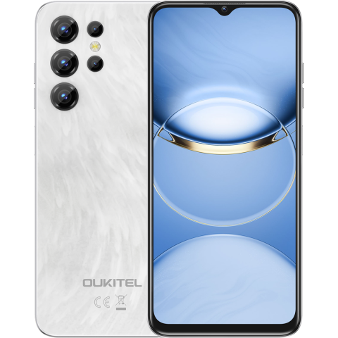 Telefoane & Tablete Oukitel - Telefon Oukitel C1 (2025), 4G, IPS 6.56-inch 90Hz, 16GB RAM / 128GB, 5150mAh, Android 15, White